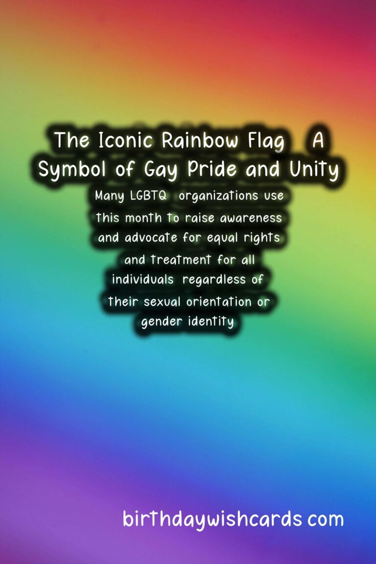 Gay Pride Month – A Time of Celebration and Reflection