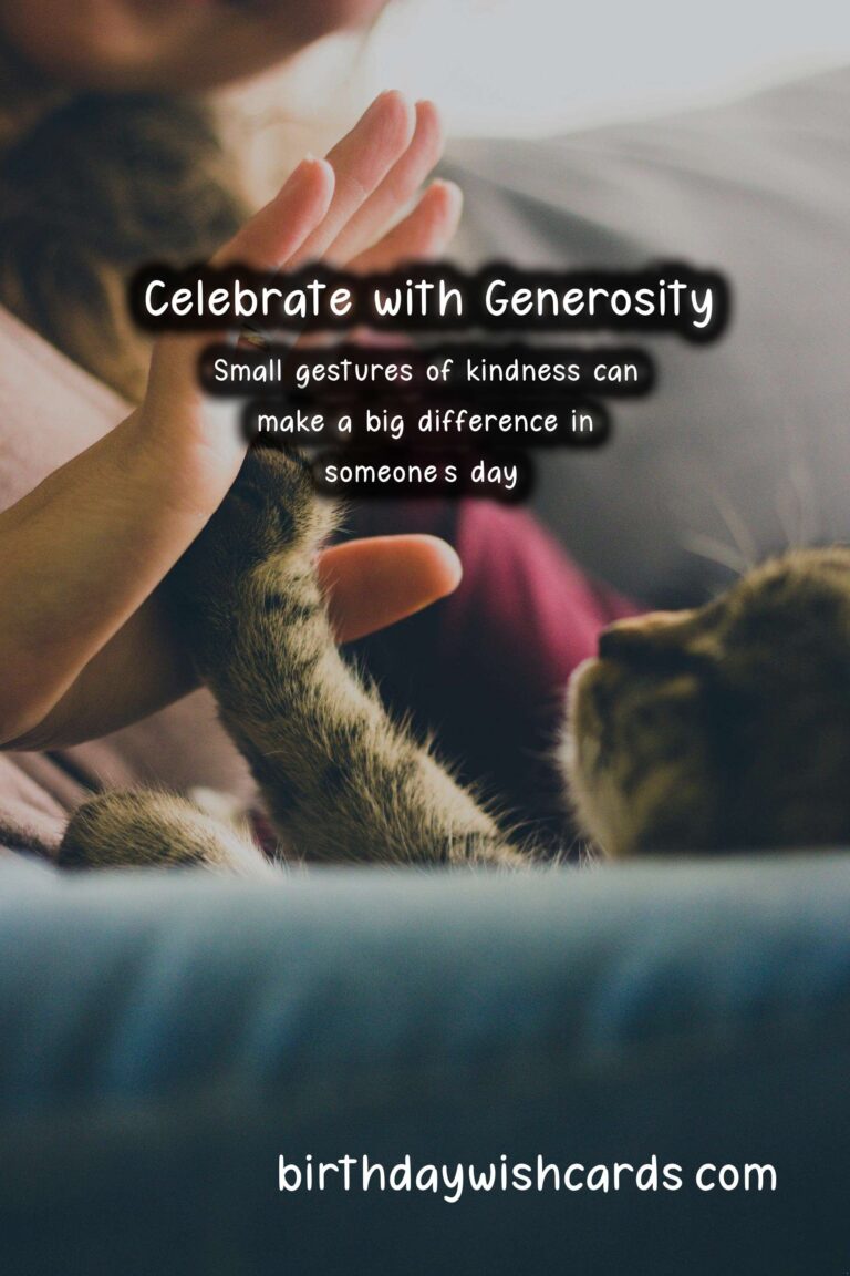 Gift of Kindness: Celebrating with Generosity