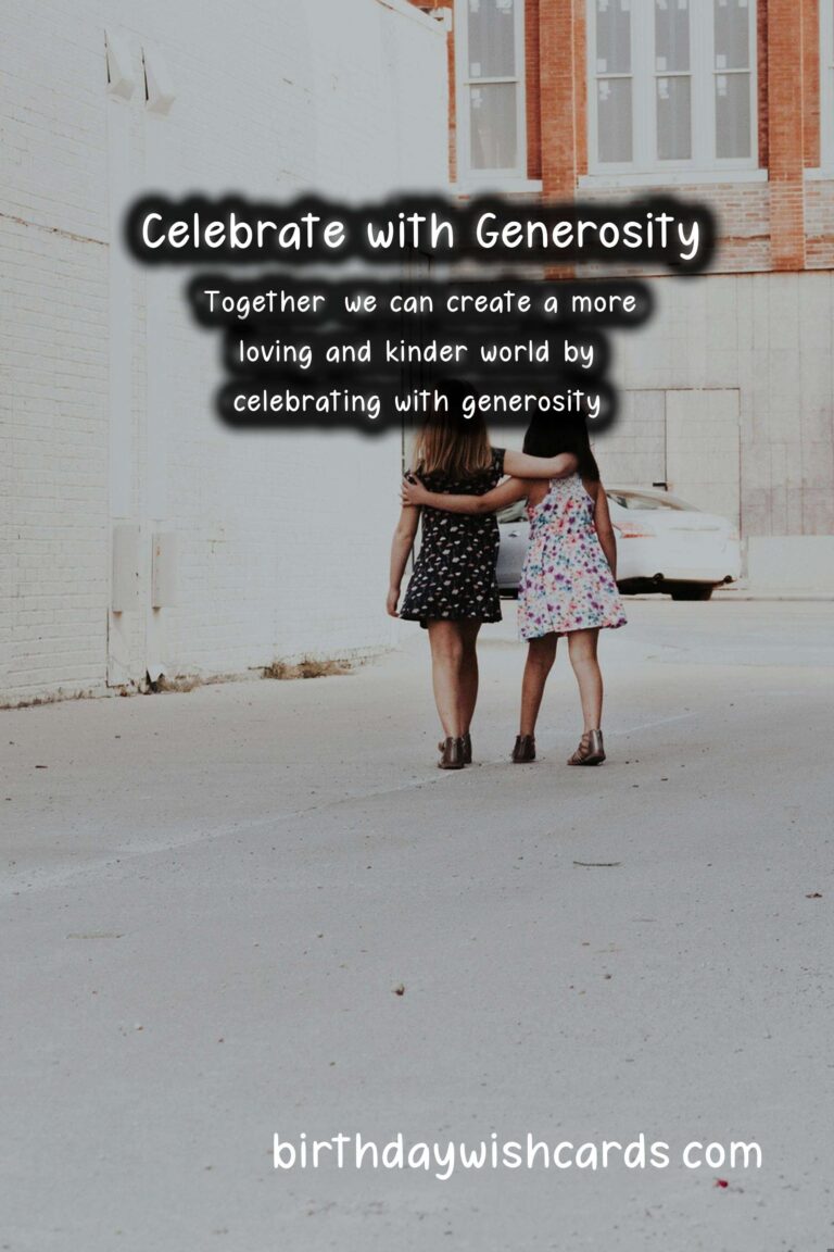 Gift of Kindness: Celebrating with Generosity