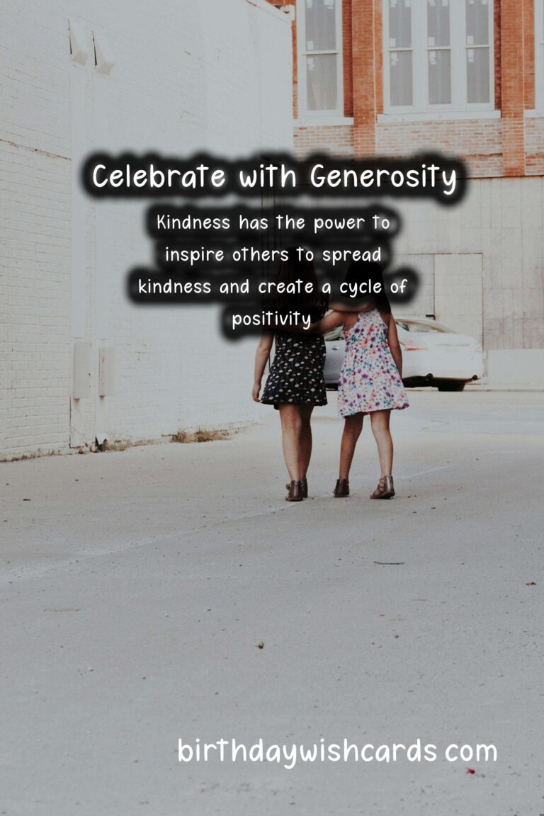 Gift of Kindness: Celebrating with Generosity