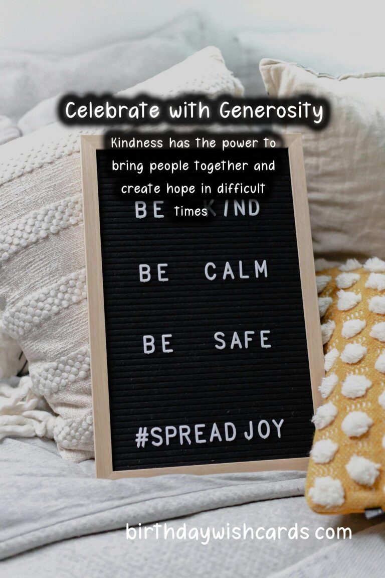 Gift of Kindness: Celebrating with Generosity