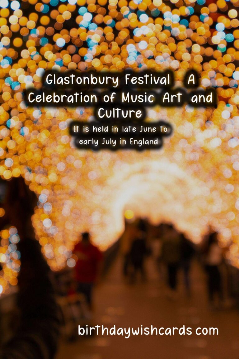 Glastonbury Festival – A Celebration of Music, Art, and Culture