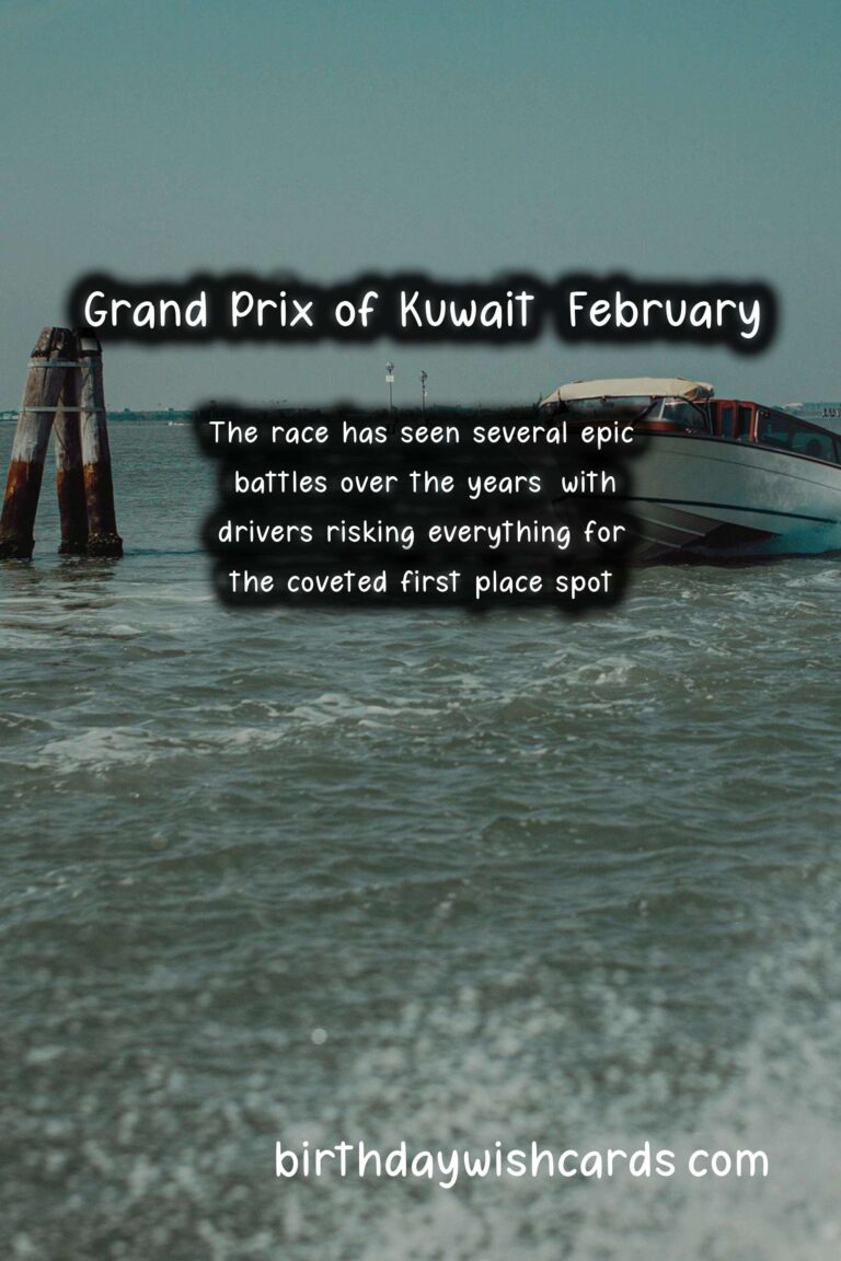 Grand Prix of Kuwait: February 15 - An International Powerboat Race