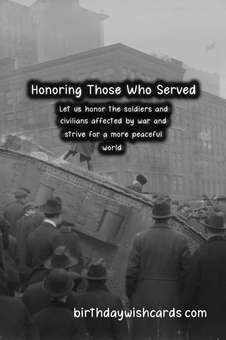 Honoring Armistice Day: A Celebration of Peace and Sacrifice