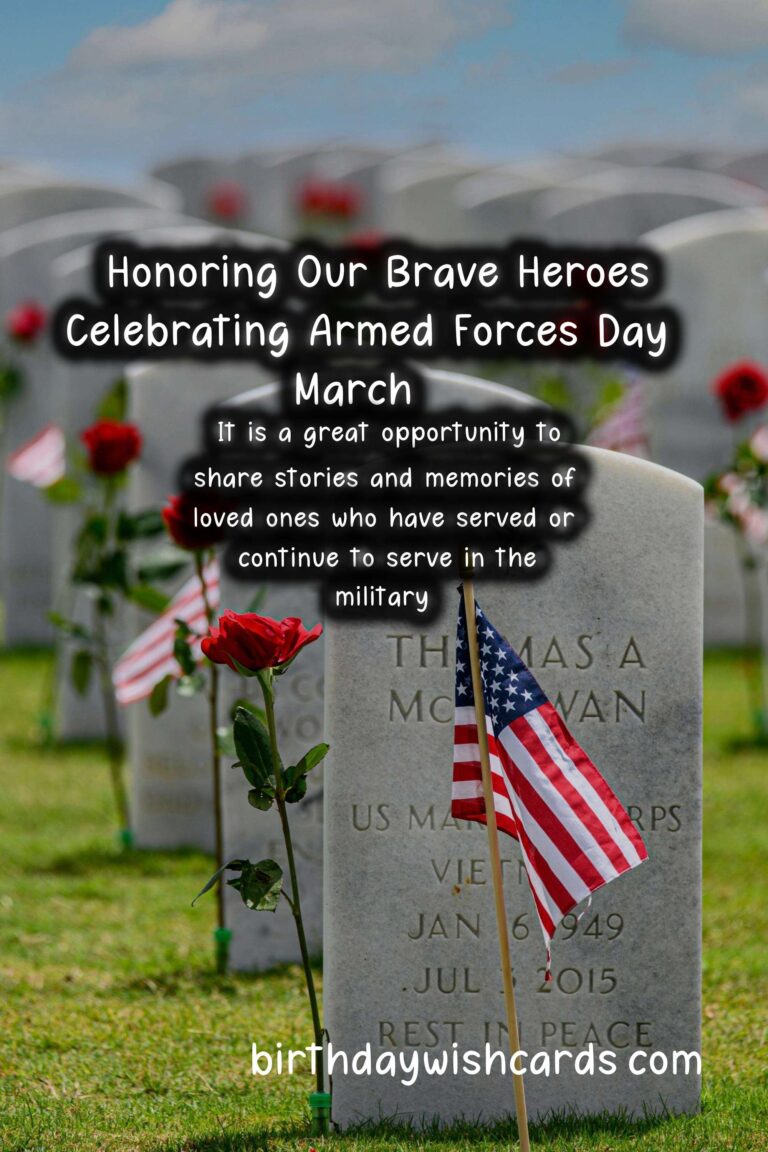 Honoring Our Brave Heroes: Celebrating Armed Forces Day – March 27