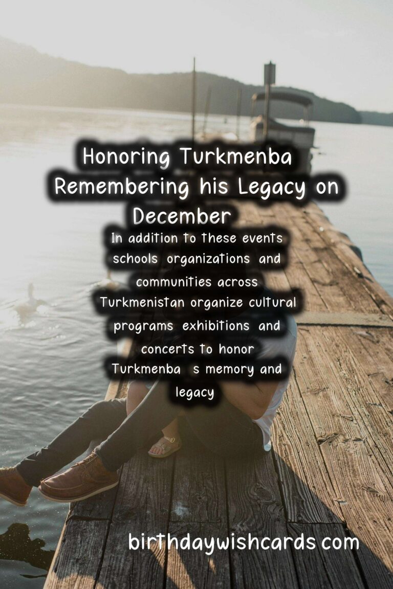 Honoring Turkmenbaşı’s Legacy: Celebrating Turkmenbaşı Remembrance Day on December 21