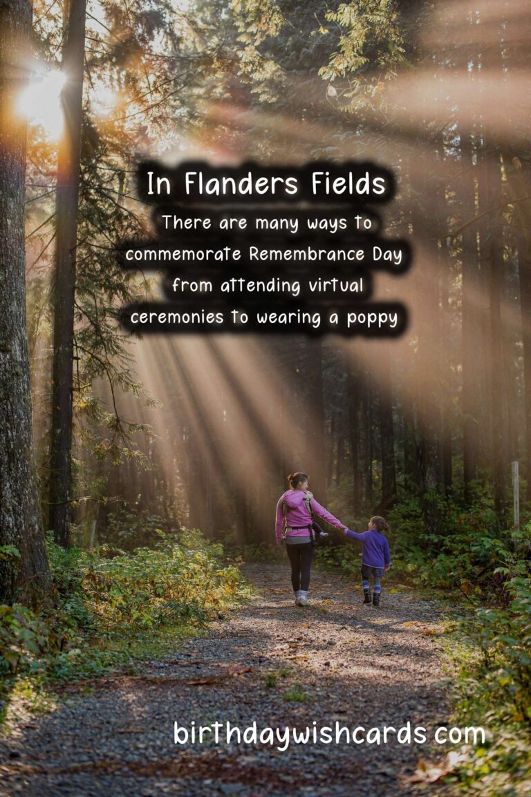 Honoring the Sacrifices: A Guide to Remembrance Day (May)