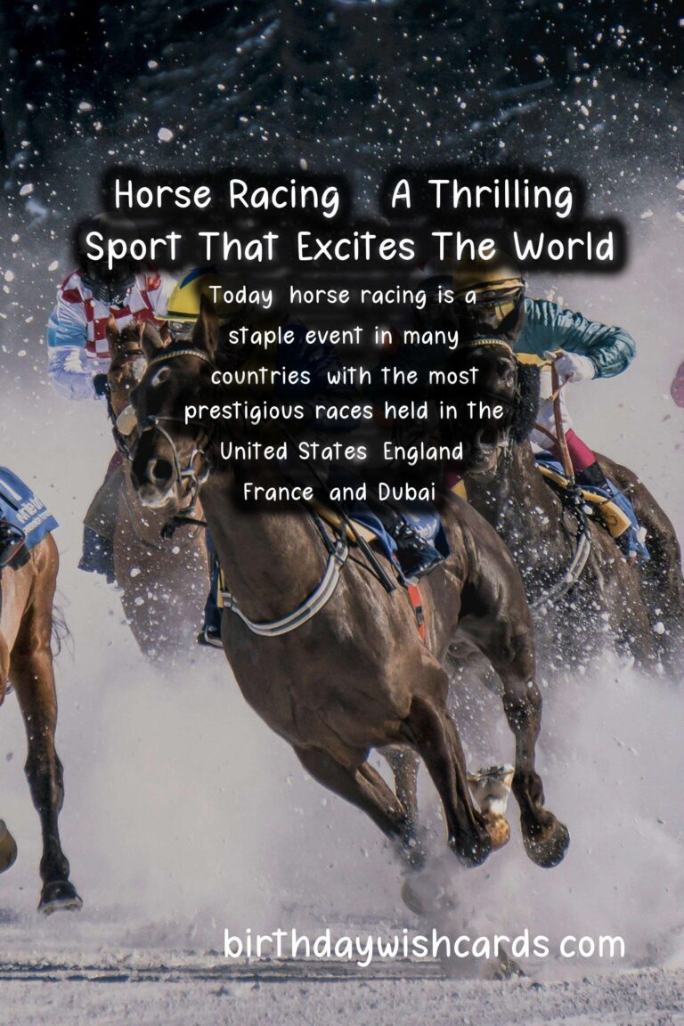 Horse Racing – A Thrilling Sport That Excites The World