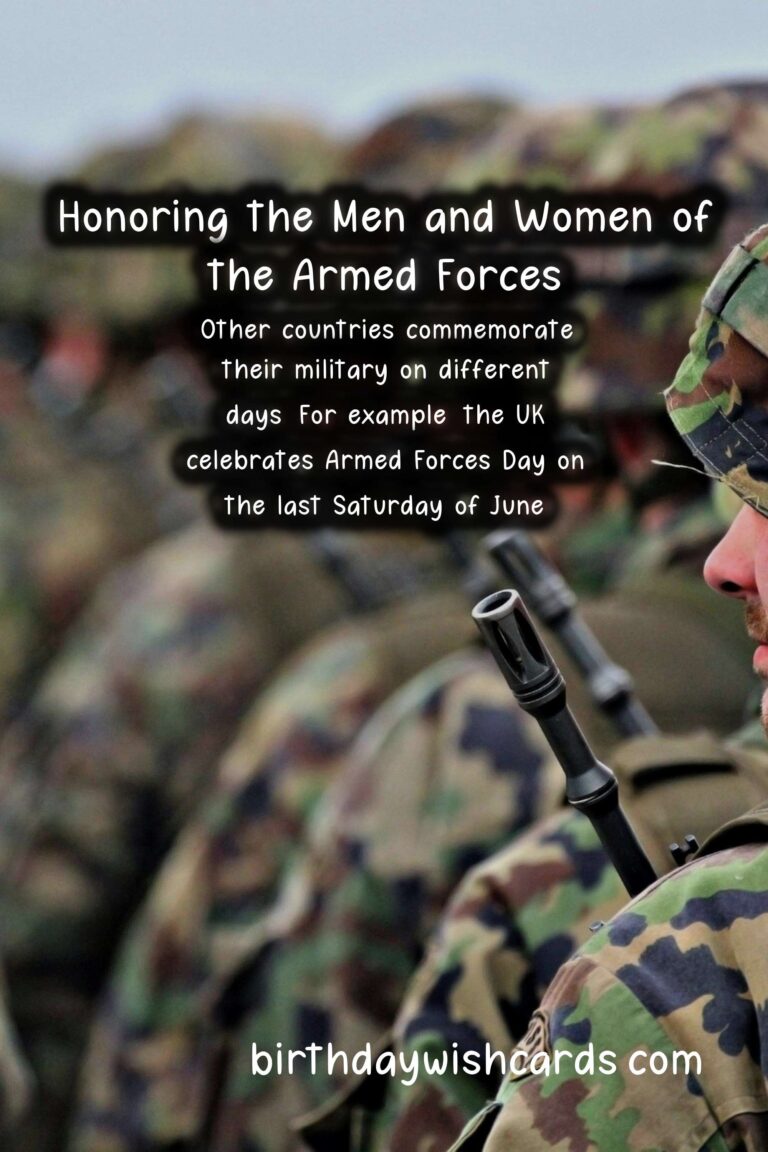 How We Celebrate July 24 - Armed Forces Day