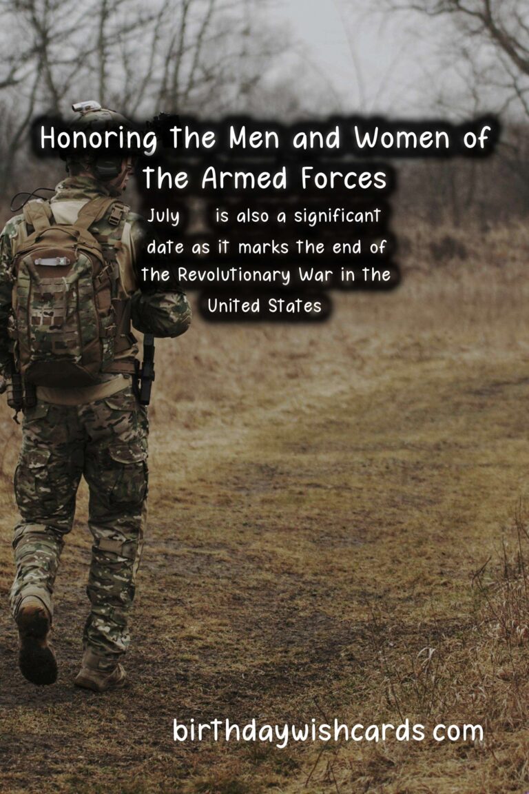 How We Celebrate July 24 - Armed Forces Day