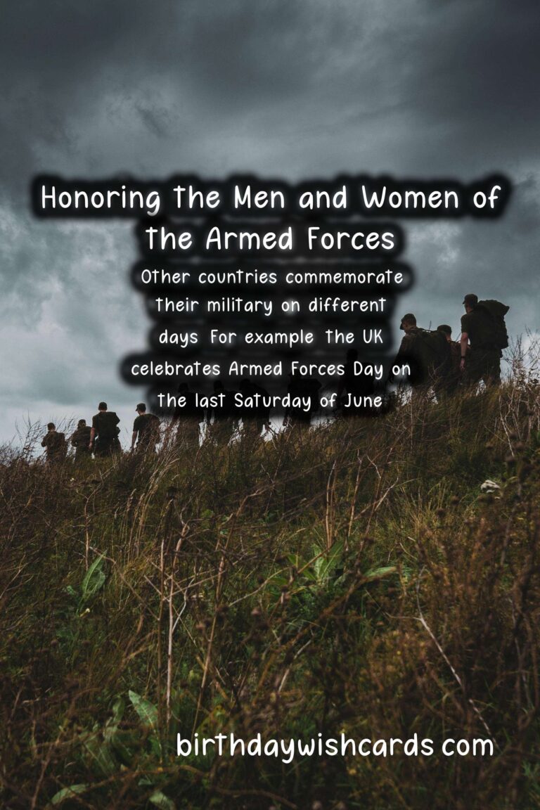 How We Celebrate July 24 - Armed Forces Day