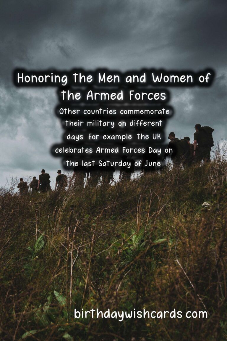 How We Celebrate July 24 - Armed Forces Day