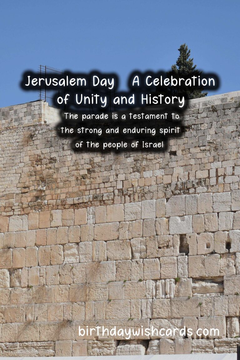 Jerusalem Day - A Celebration of Unity and History