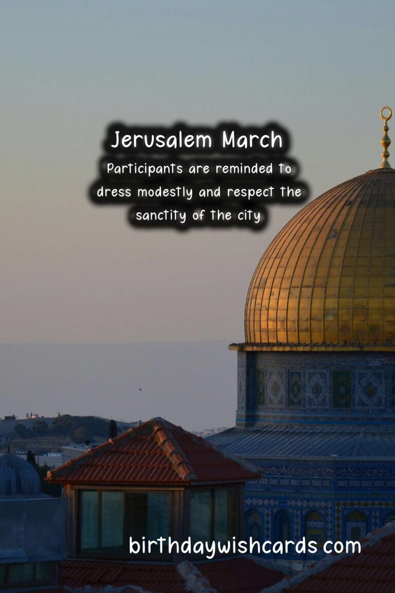 Jerusalem March – September 22-24