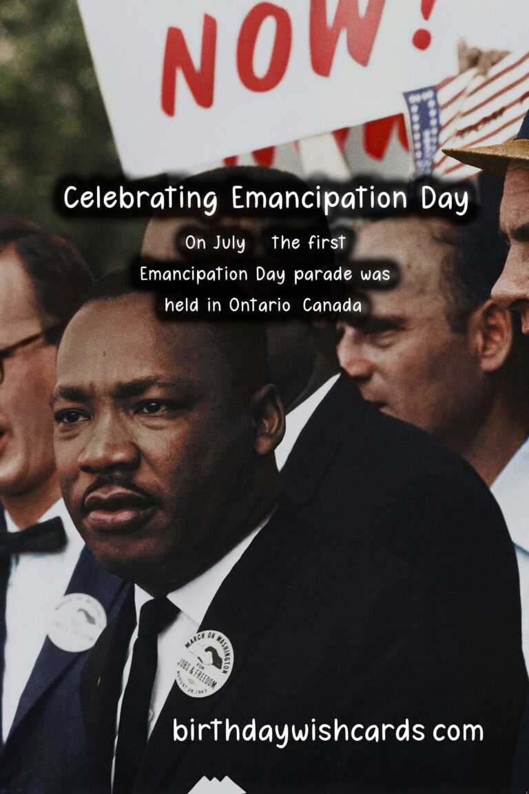 July 1: Emancipation Day