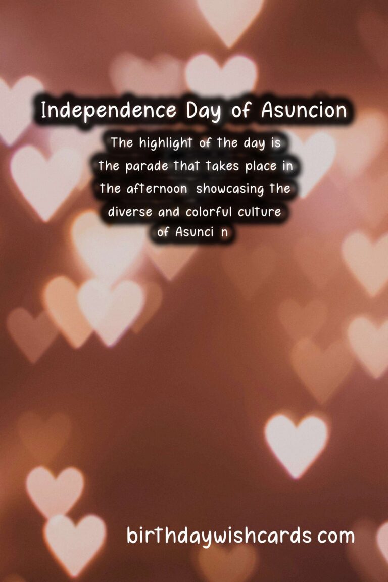 July 12 – Independence Day of Asunción