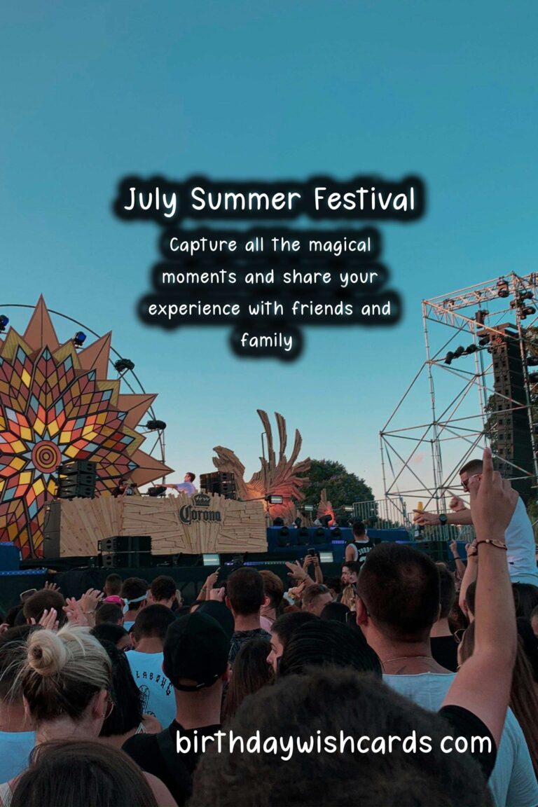 July 23-26 (2021): July Summer Festival