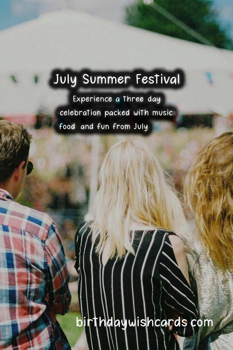 July 23-26 (2021): July Summer Festival