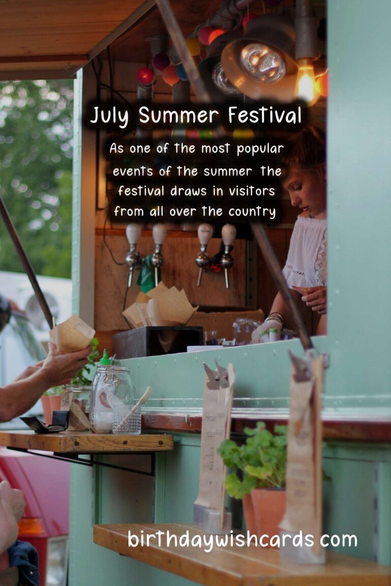 July 23-26 (2021): July Summer Festival