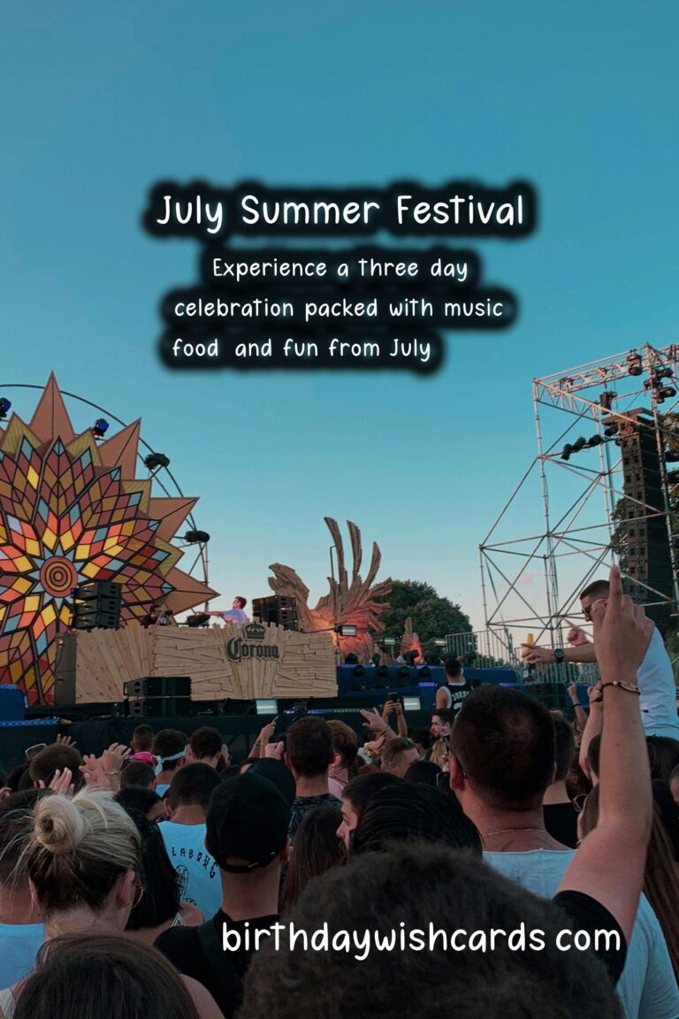 July 23-26 (2021): July Summer Festival