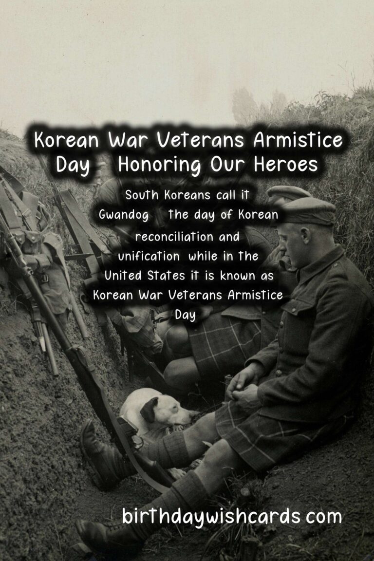 July 27: Korean War Veterans Armistice Day