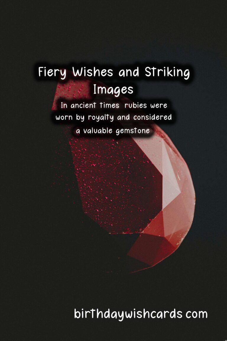 July Birthstone: Ruby – Fiery Wishes and Striking Images