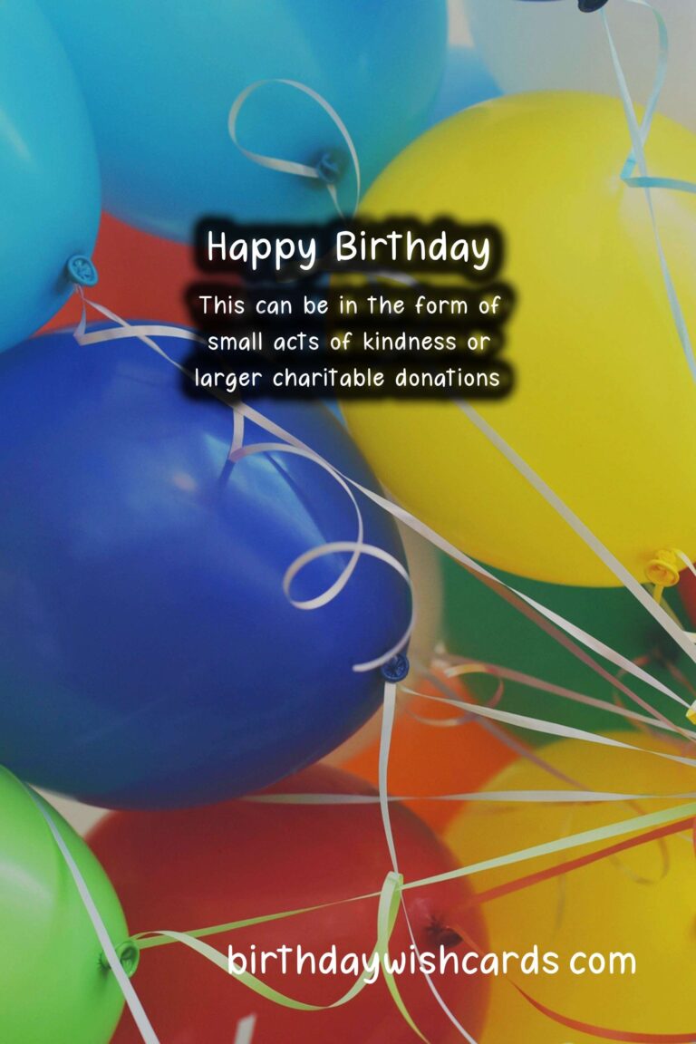 Kindness Crusade: Spreading Joy on Your Birthday