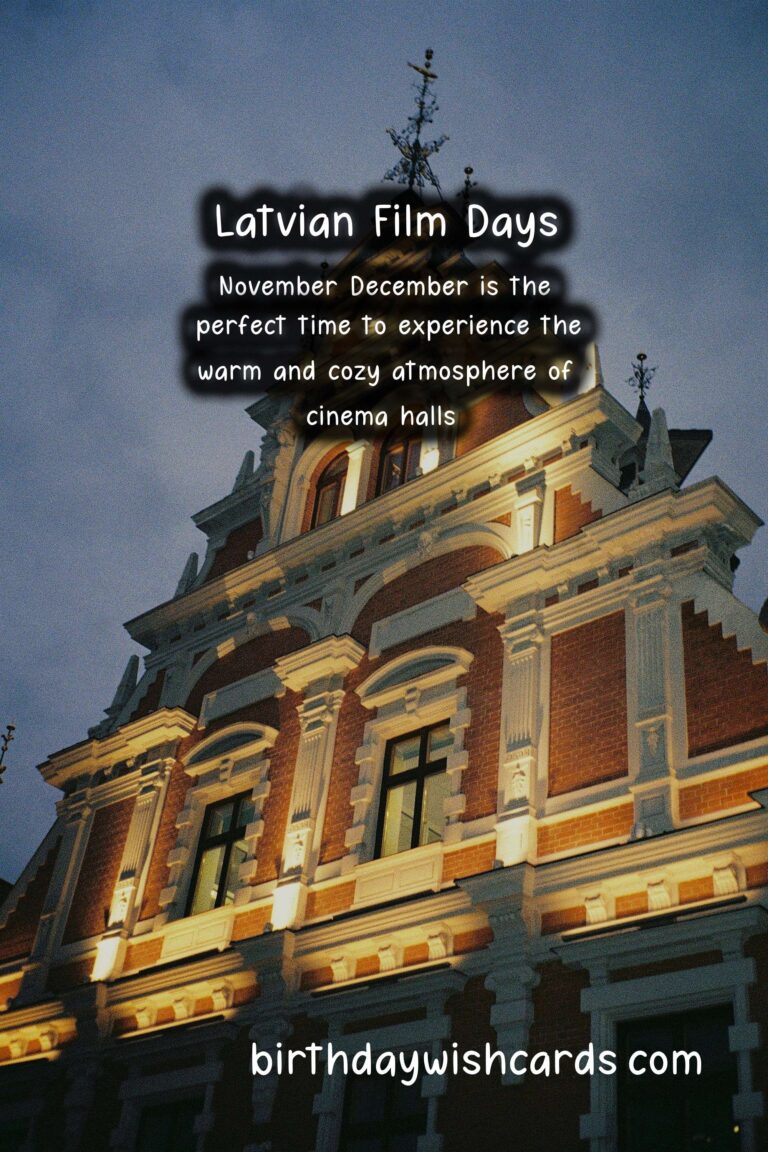 Latvian Film Days: November-December