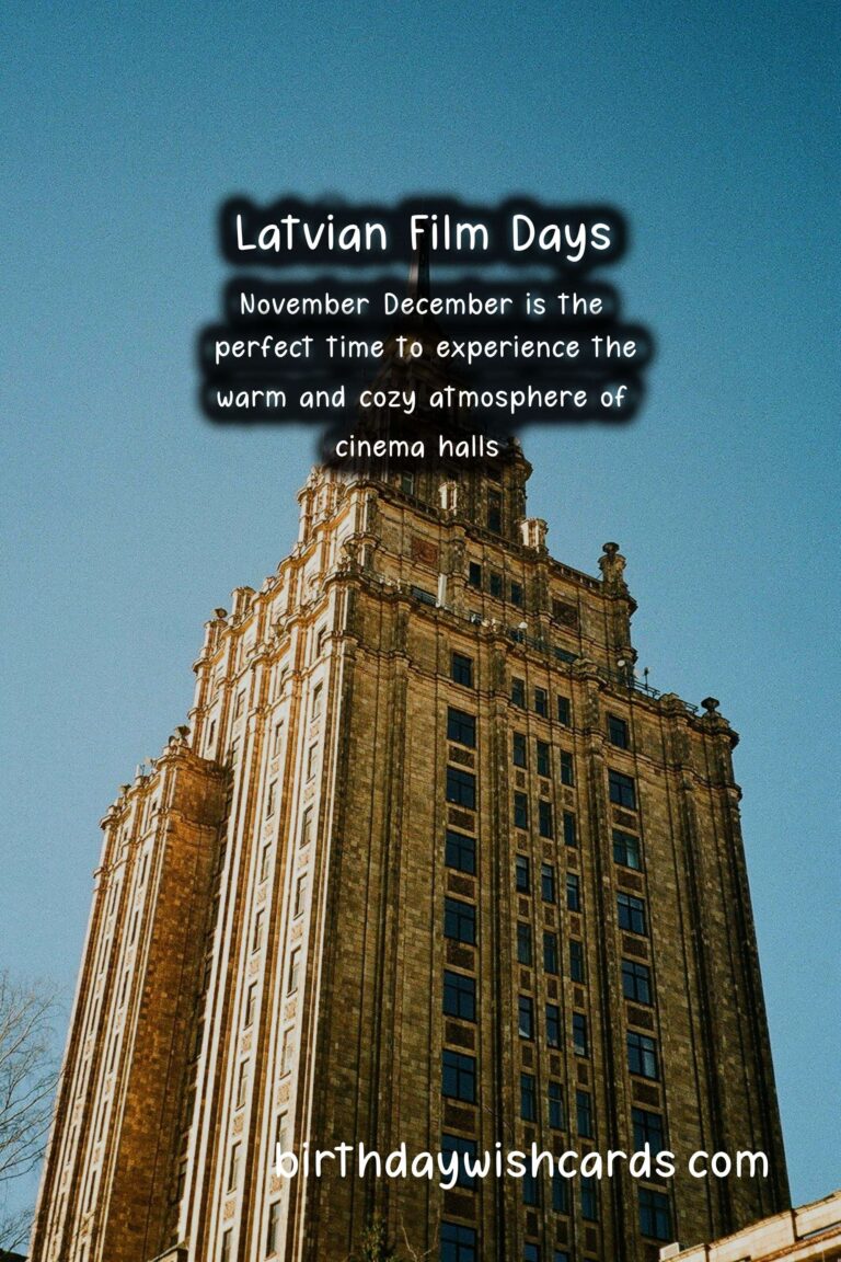 Latvian Film Days: November-December