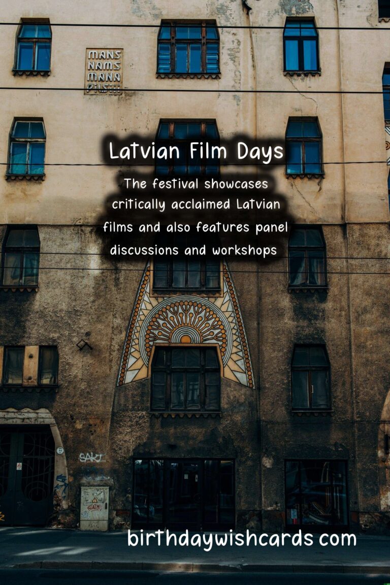 Latvian Film Days: November-December