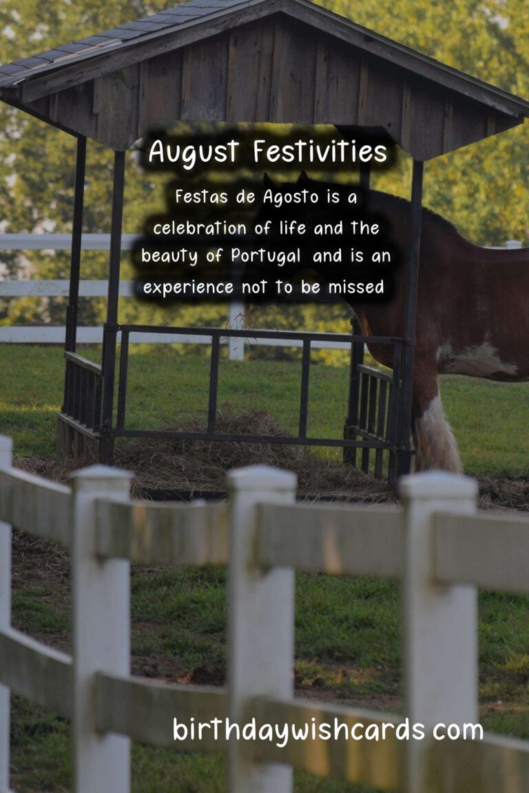 Let's Celebrate August with Festas de Agosto
