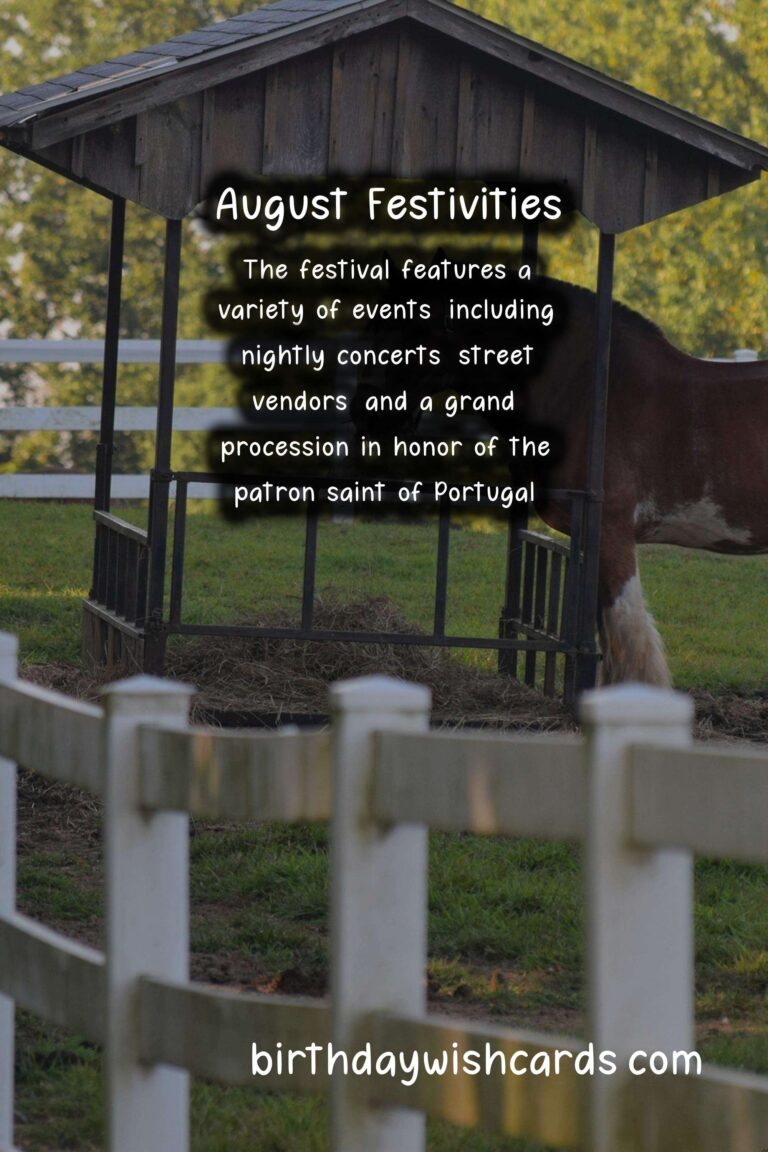 Let's Celebrate August with Festas de Agosto