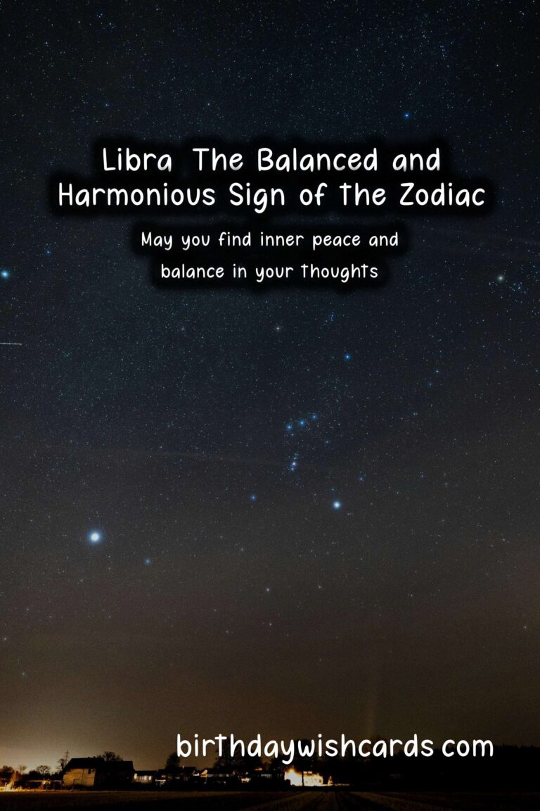 Libra Zodiac Sign: Wishes for the Balanced and Harmonious