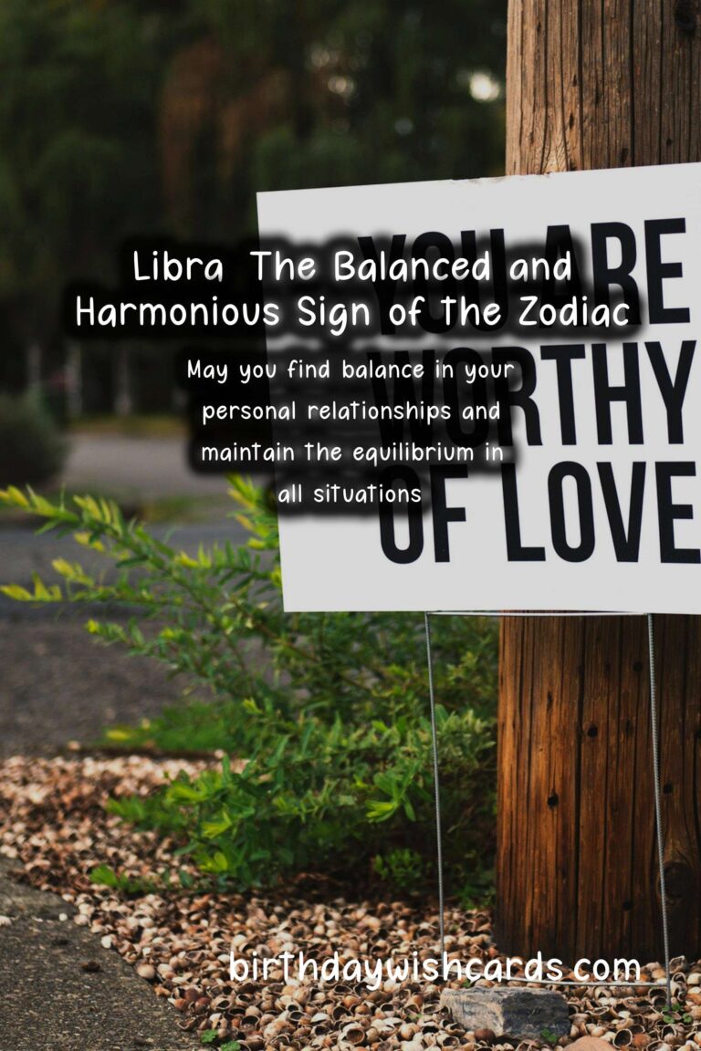Libra Zodiac Sign: Wishes for the Balanced and Harmonious