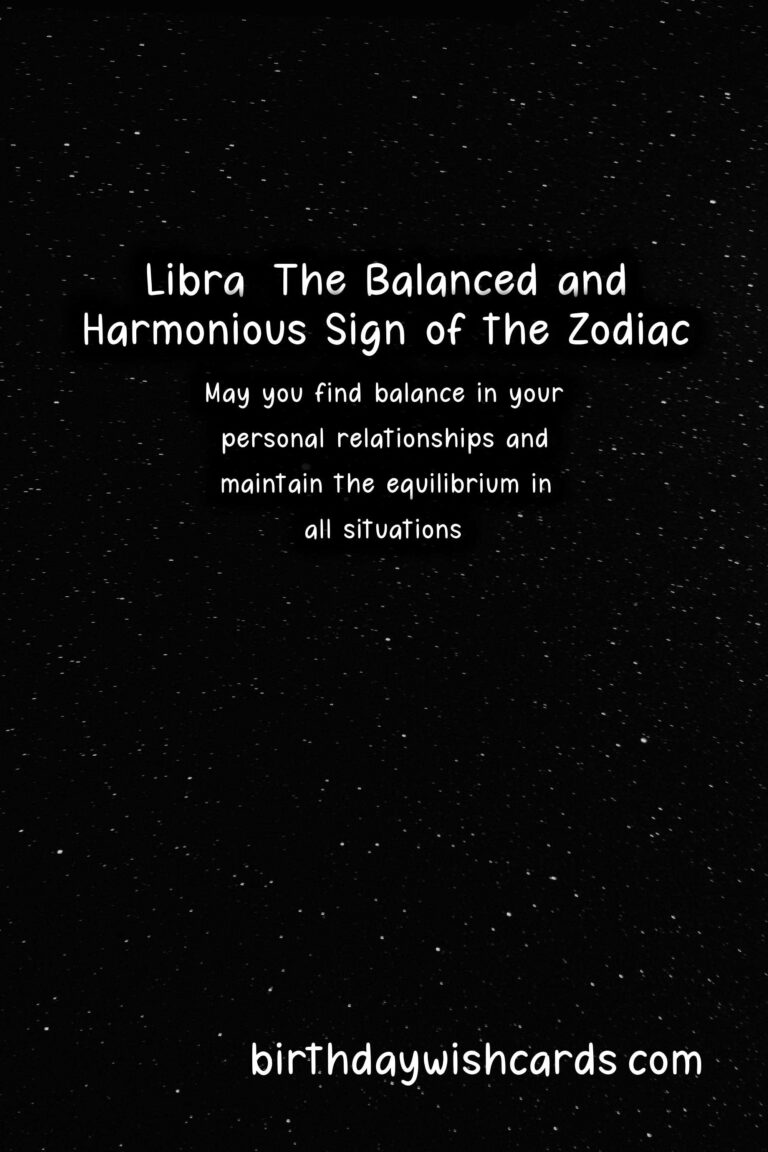 Libra Zodiac Sign: Wishes for the Balanced and Harmonious