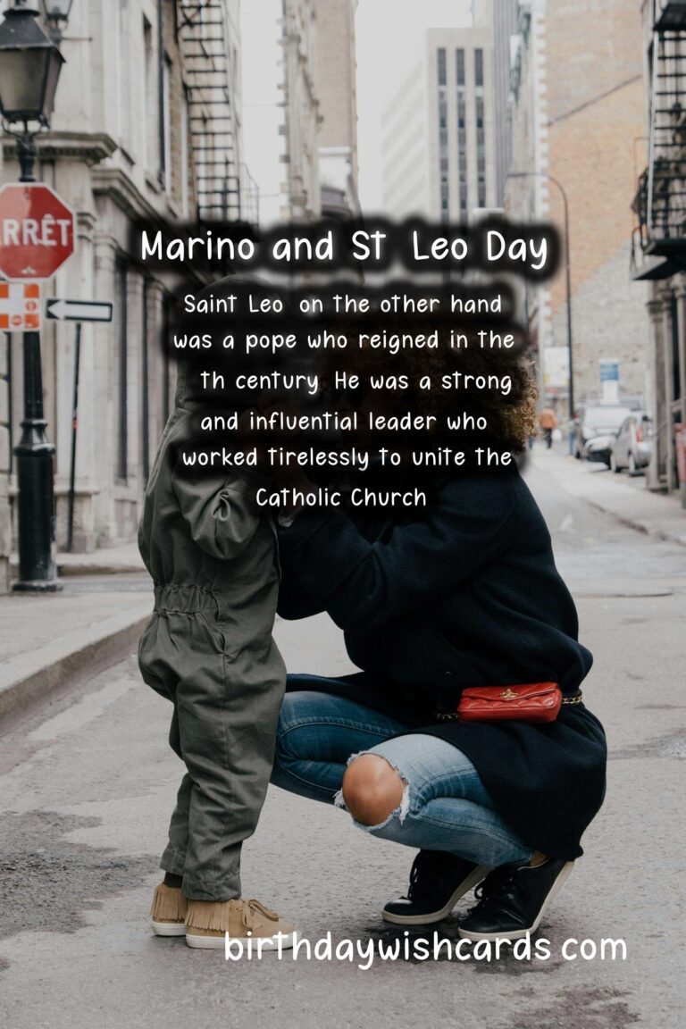 Marino and St. Leo Day: Celebrated on July 1