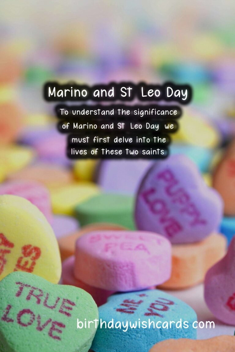 Marino and St. Leo Day: Celebrated on July 1