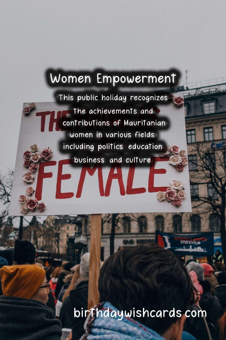 Mauritanian Women's Day - April 10: A Celebration of Hope and Progress