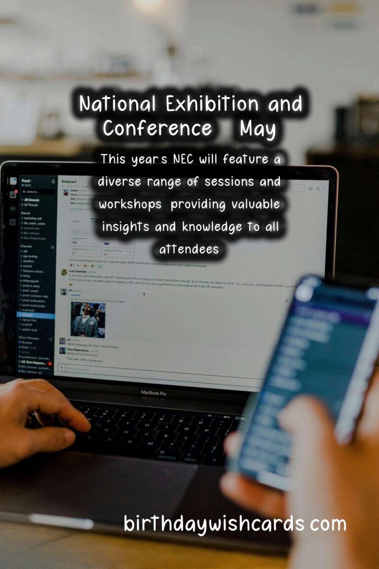 National Exhibition and Conference - May: An Event You Can't Miss