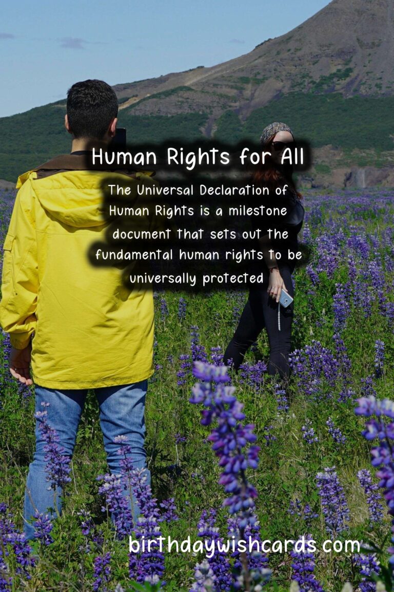 National Human Rights Day – December 10: Celebrating Universal Human Rights