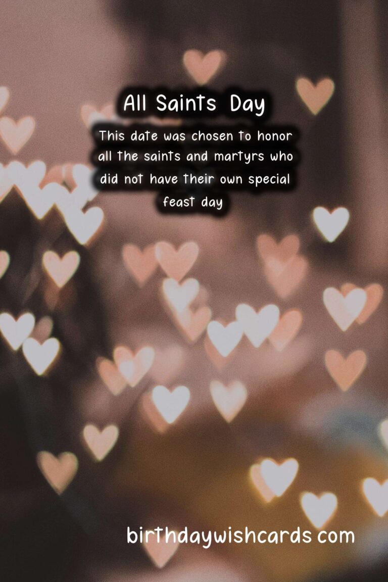 November 1: All Saints' Day (only in some states)