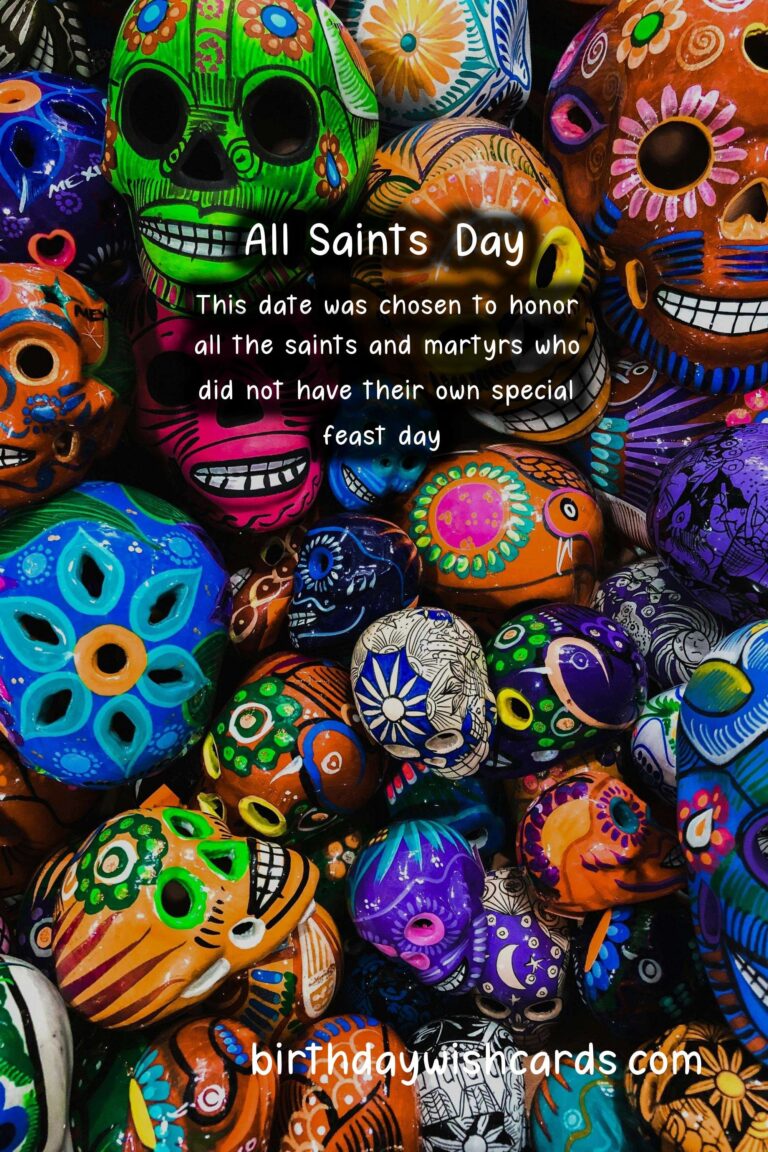 November 1: All Saints' Day (only in some states)