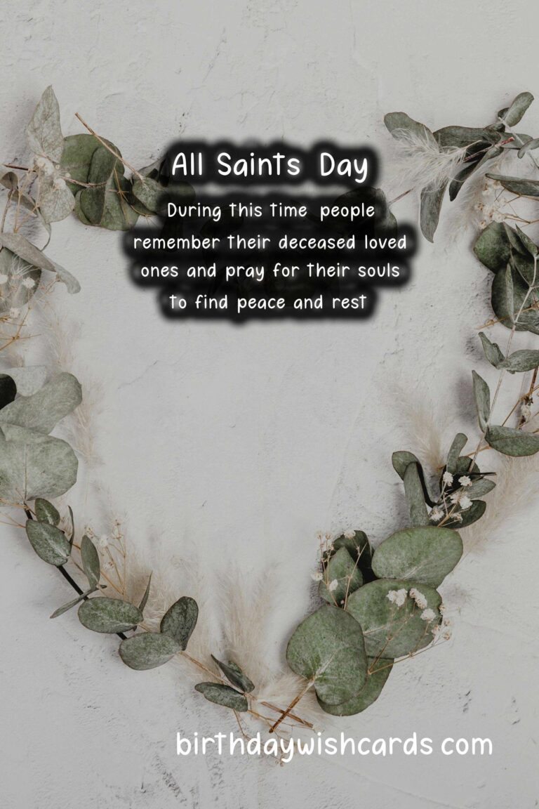 November 1: All Saints' Day (only in some states)