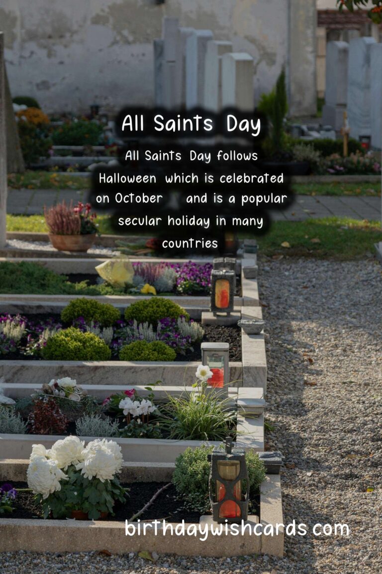 November 1: All Saints' Day (only in some states)