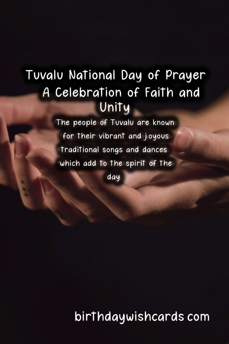 November 1 – Tuvalu National Day of Prayer: A Day to Celebrate Faith and Unity