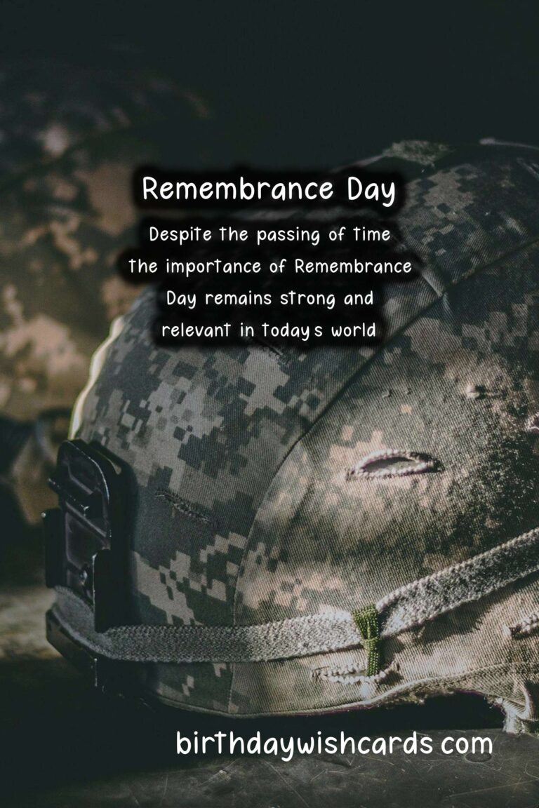 November 11: Remembrance Day