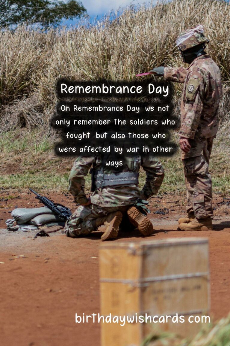 November 11: Remembrance Day