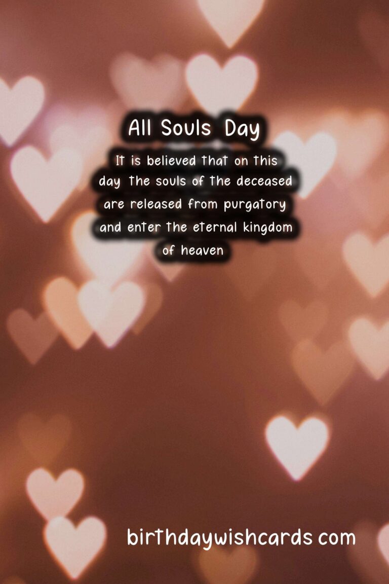 November 2: All Souls' Day*