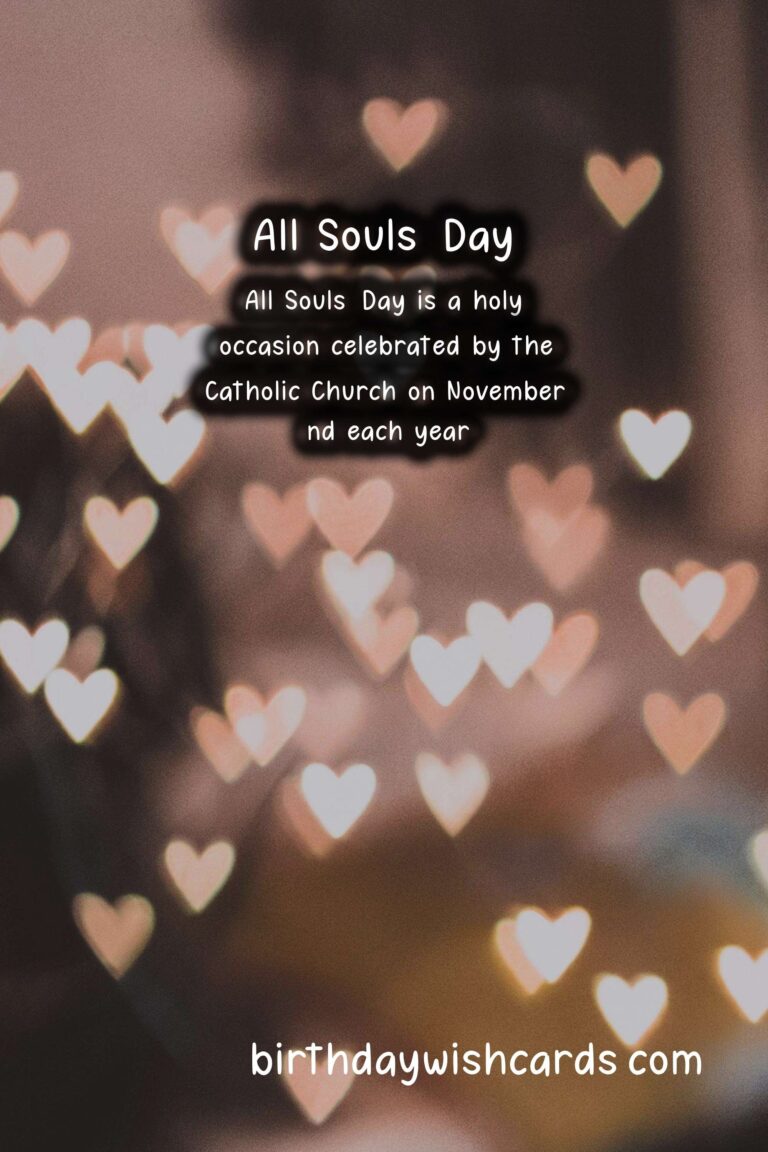 November 2: All Souls' Day*