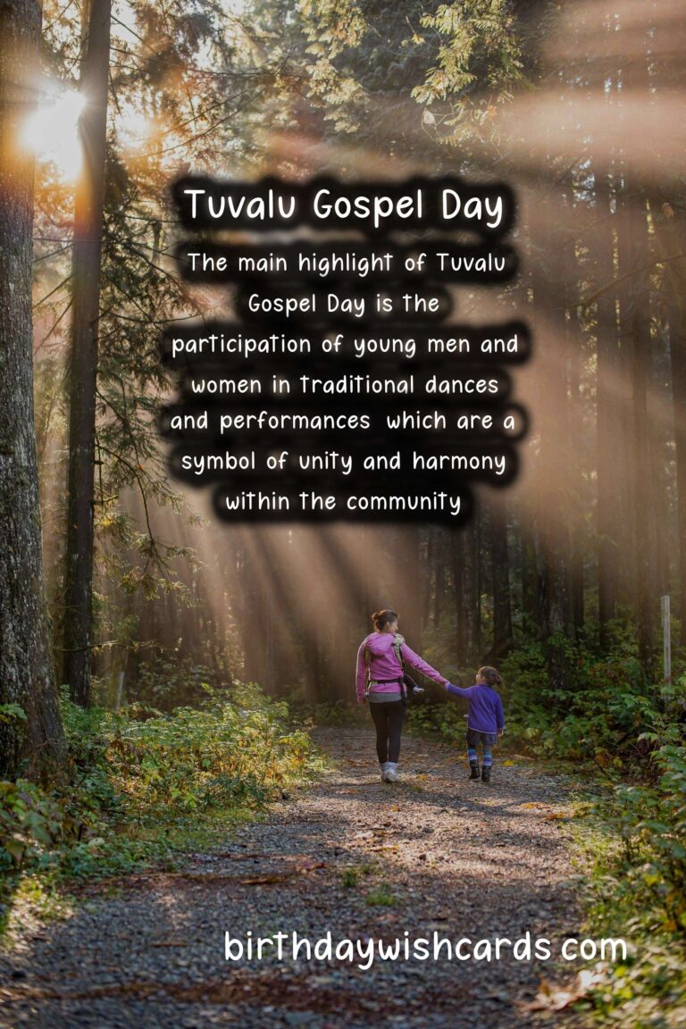 November 2 – Tuvalu Gospel Day: A Celebration of Faith and Community